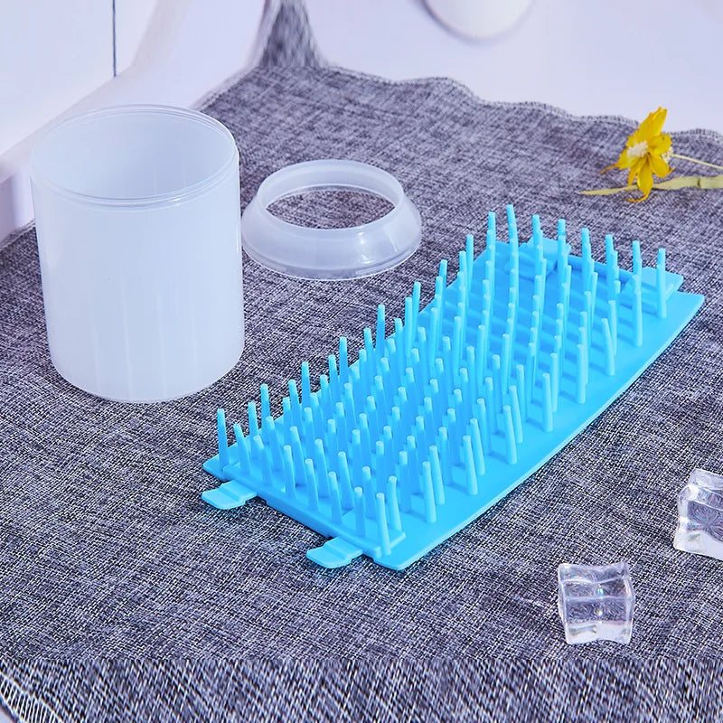 Dog Paw Cleaner Cup Soft Silicone Combs Portable