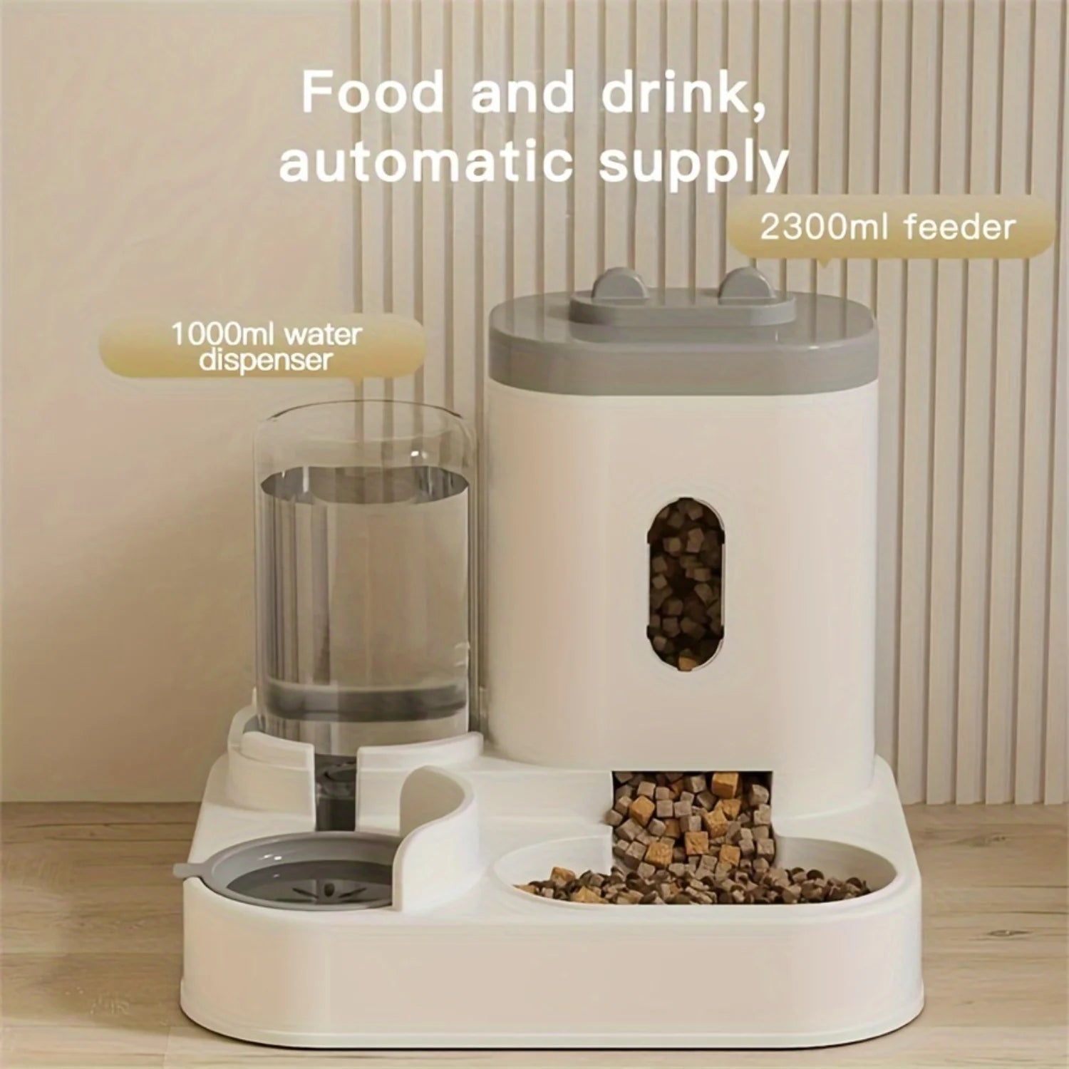 Dog & Cat Automatic Feeder & Waterer Set